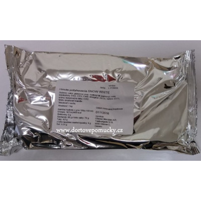 Potahovací hmota Snow White Odense 1 kg – sněhově bílý fondán