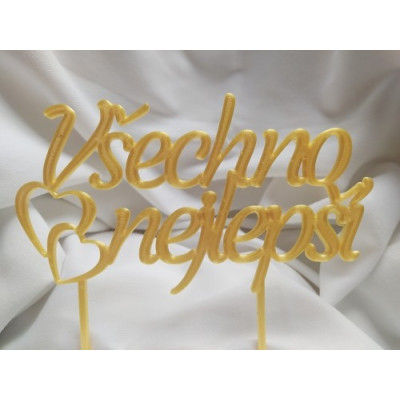 Všechno nejlepší č.2- plastový zápich