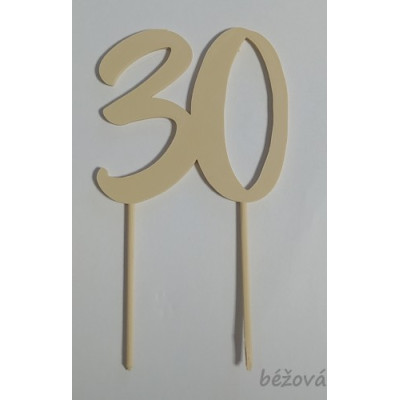 Číslice 30 - plastový zápich