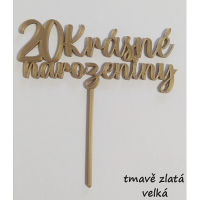 Krásne narozeniny č.5 - plastový zápich