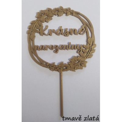 Krásne narozeniny č.8- plastový zápich