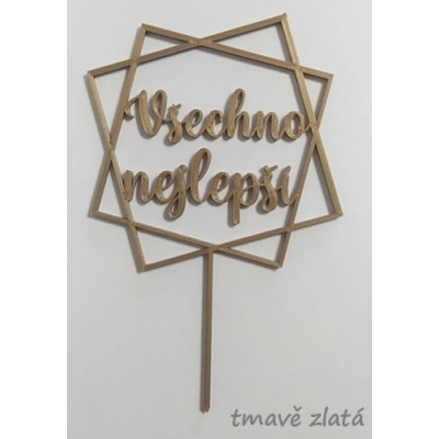 Všechno nejlepší č.6 - plastový zápich