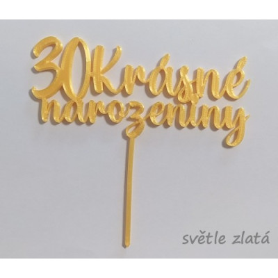 Krásne narozeniny č.5 - plastový zápich