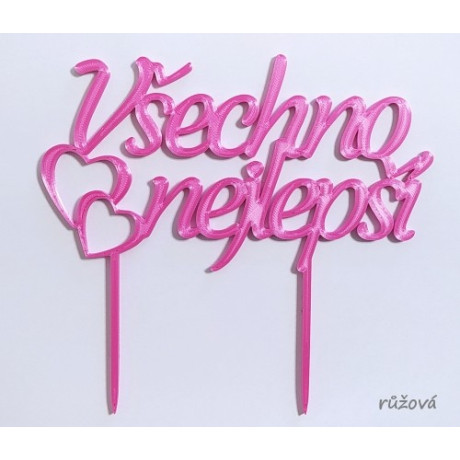 Všechno nejlepší č.2- plastový zápich