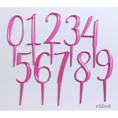 Sada čísel vzor 1 - plastový zápich