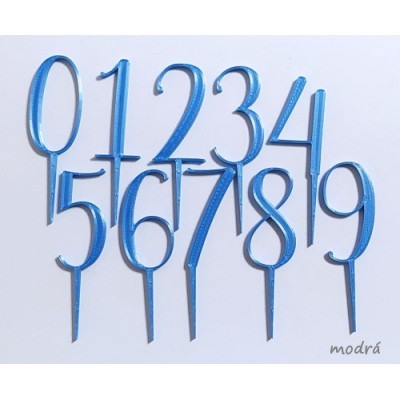 Sada čísel vzor 1 - plastový zápich