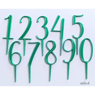 Sada čísel vzor 1 - plastový zápich
