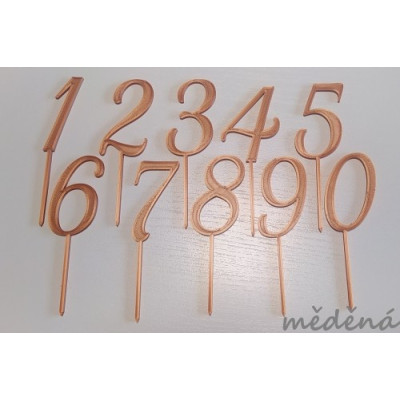 Sada čísel vzor 2 - plastový zápich