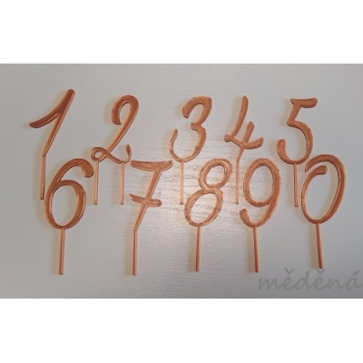 Sada čísel vzor 3 - plastový zápich