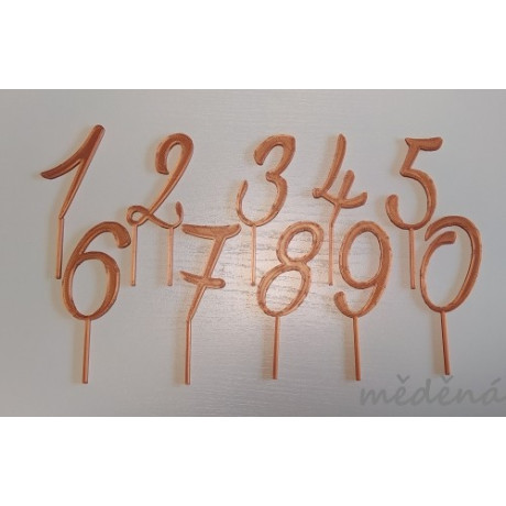 Sada čísel vzor 3 - plastový zápich