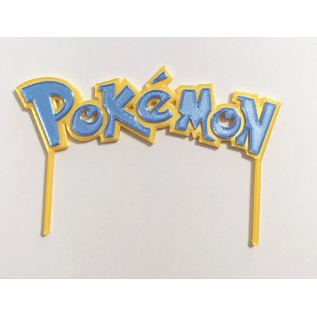 Pokémon barevný - plastový zápich