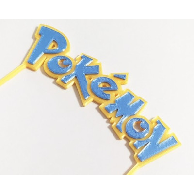 Pokémon barevný - plastový zápich