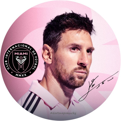 Messi Miami 2 - jedlý papír 20 cm 