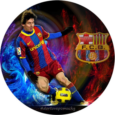 Messi č.2 tisk na jedlý papír 20 cm