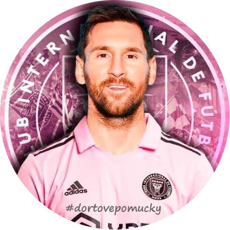 Messi Miami 3 - jedlý papír 20 cm 