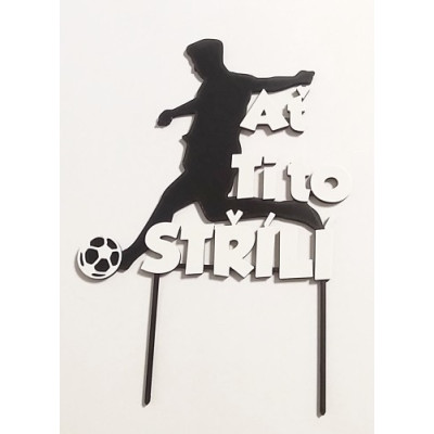 Fotbalista č.2 - plastová dekorace