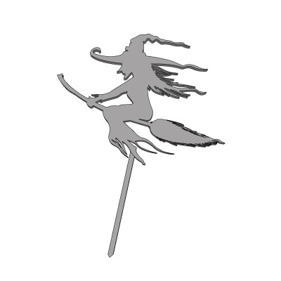 Čarodějnice - plastový zápich