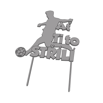 Fotbalista č.2 - plastová dekorace