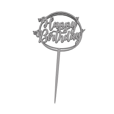 Happy Birthday č.11 - plastový zápich