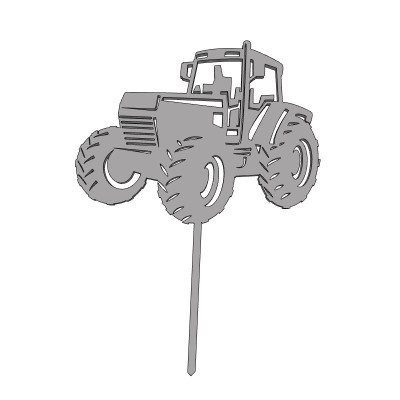 Traktor - plastový zápich