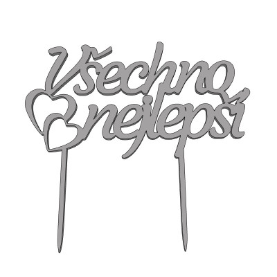 Všechno nejlepší č.2- plastový zápich