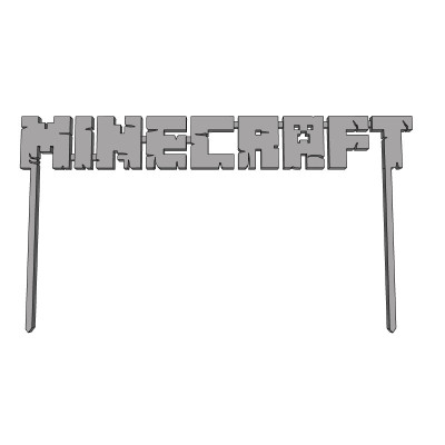 Minecraft - plastový zápich