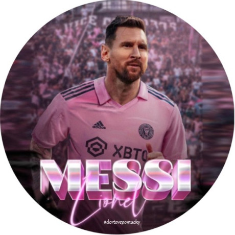 Messi Miami 4 - jedlý papír 20 cm 