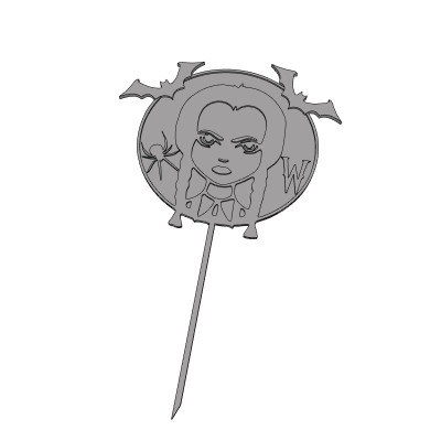 Wednesday č.9 - plastový zápich