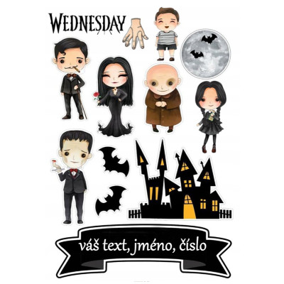 Wednesday č.12 jedlý papír 