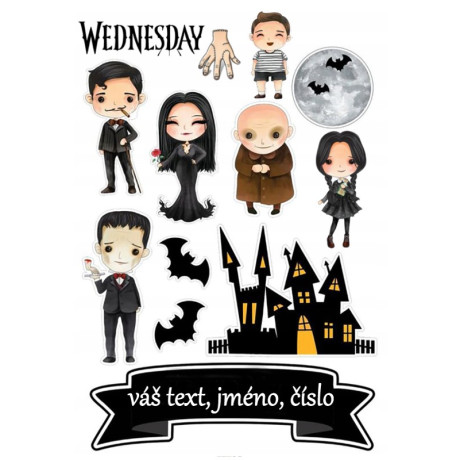 Wednesday č.12 jedlý papír 