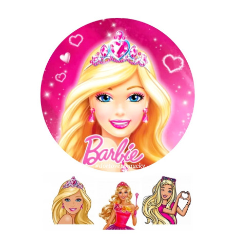 Barbie č.8 jedlý papír