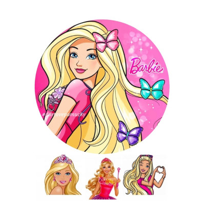 Barbie č.7 jedlý papír 