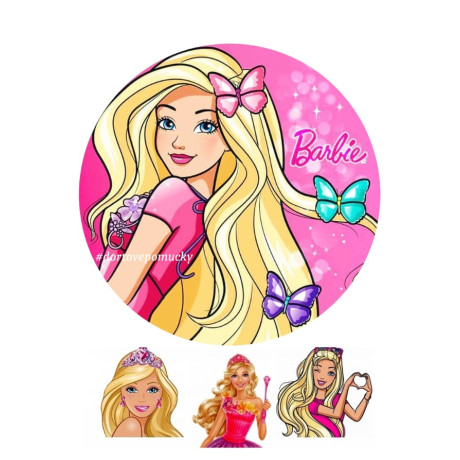 Barbie č.7 jedlý papír 