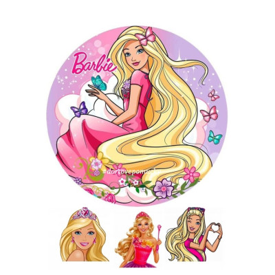 Barbie č.9 jedlý papír