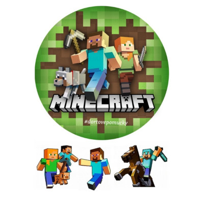 Minecraft č.3 jedlý papír 