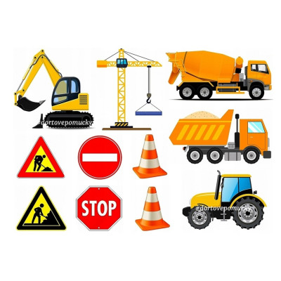 Stavební stroje 1 - jedlý papír