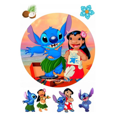 Lilo a stitch č.2 - jedlý papír 