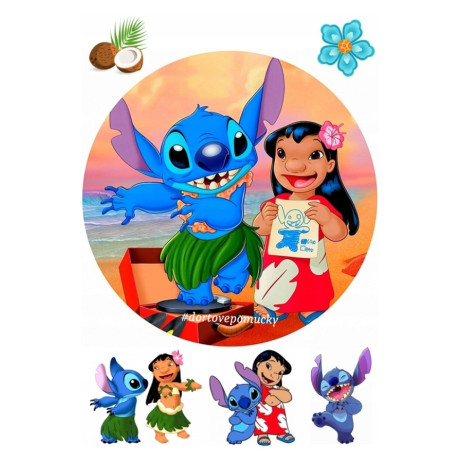 Lilo a stitch č.2 - jedlý papír 