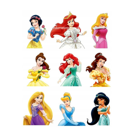 Princezny č.5 - jedlý papír 