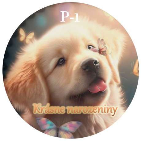 Pes s přáním - jedlý papír 