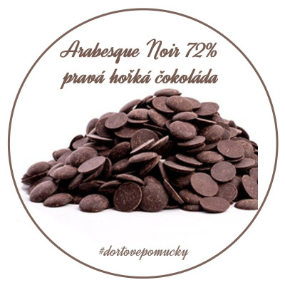 Arabesque Noir 72% Belgická čokoláda 250 g