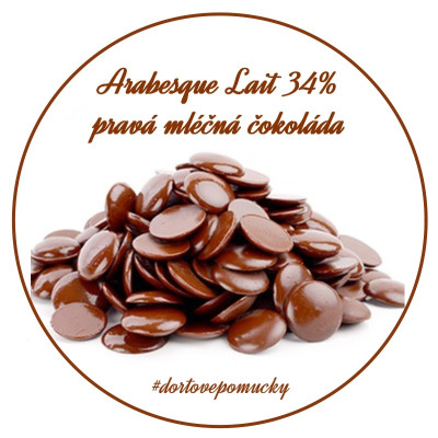 Arabesque Lait 34% Belgická čokoláda 250 g