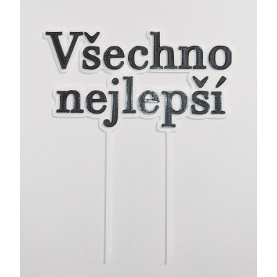 Všechno nejlepší č.7 - plastový zápich