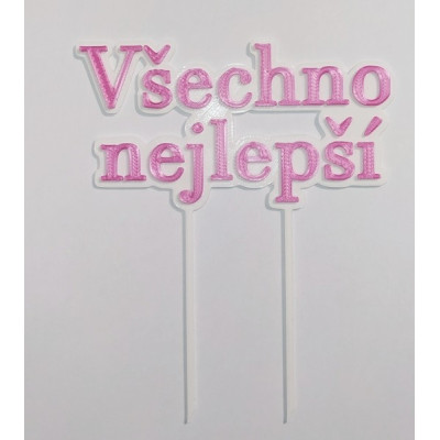 Všechno nejlepší č.7 - plastový zápich