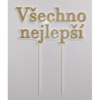 Všechno nejlepší č.7 - plastový zápich