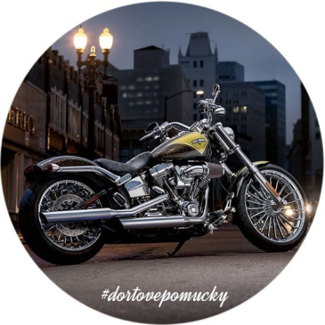 Motorka Harley - jedlý papír