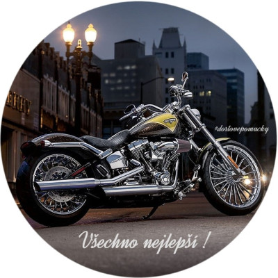 Motorka Harley - jedlý papír