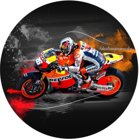 Sportovní motorka - jedlý papír