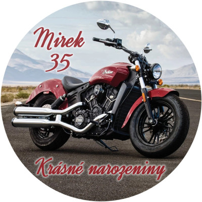 Motorka Indian - jedlý papír