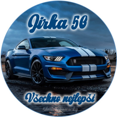 Mustang SHELBY - jedlý papír